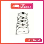 Evelots 6-TIER Lid Organizer For Cabinet Door Pantry Wall Pots And Pans. Fixed Price $27.91.