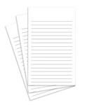 Thick White Cards For Notes Thoughts, Printed Black Ruled Lines Both .... Fixed Price $28.92.