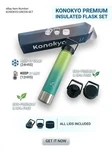 Konokyo Insulated Water Bottle 24OZ Stainless Steel Sport Ounces, Green. Fixed Price $24.00.