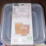 Oak & Aster Kitchen Bpa-free Airtight Food Storage Set 6PC Rectangular Snap Lids. Fixed Price $28.99.