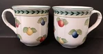 Set 2 Villeroy & Boch French Garden Fleurence Tea Coffee Cups 3.5 Round. Fixed Price $19.99.