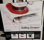 Lipper White Multi Purpose Organize Rolling Tray Storage Drawer Space Saver Nib. Fixed Price $20.00.