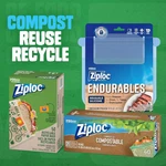 Compostable Sandwich Snack Bags Ziploc To Be Commercially 40. Fixed Price $13.89.