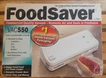 Foodsaver VAC550 White Vacuum Sealer W/ Bags, Rolls, Multifunctional Storage New. Fixed Price $69.99.