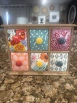 Pioneer Woman Spice & Tea Box Flea Market Floral 6 Drawer Acacia Wooded Frame. Fixed Price $69.99.