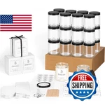 24 Pack 8OZ Thick Glass Jars With Metal Lids,candle For Making. Fixed Price $70.97.
