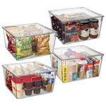 Clearspace Plastic Storage Bins With Lids Xl Perfect Kitchen 4 Pack. Fixed Price $87.97.