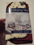 Dish Drying Mat Absorbent Microfiber Fast Machine Washable Reversible. Fixed Price $9.99.