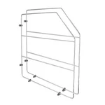 Rev-a-shelf 18" Kitchen Cabinet Baking Sheet Organizer, Chrome, 597-18CR-2-1. Fixed Price $39.99.