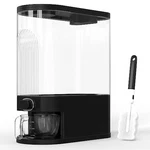 Retail Blade 25LB Black Rice Dispenser Measuring Cup Airtight Grain Bean Storage. Fixed Price $94.23.