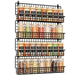 X-cosrack 4 Pack Spice Wall Mount Upgraded Connectable Seasoning Organizer. Fixed Price $69.52.