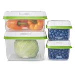 Storage Containers Rubbermaid Freshworks Produce Saver 8 Piece Set Clear Medium. Fixed Price $51.99.