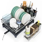 Dish Drying Rack, 304 Stainless Steel Racks For Kitchen Counter With Cut.... Fixed Price $52.94.