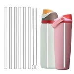 Haundry 6PACK Replacement Straws Compatible With Owala 10MM, CLEAR-40OZ. Fixed Price $11.39.
