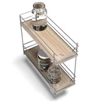 Home Zone Living Pull Out Kitchen Cabinet Organizer With 2 Tiers Of Storage. Fixed Price $87.63.