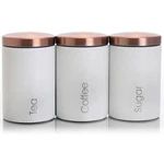 Megachef Essential Kitchen Storage 3 Piece Sugar, Coffee And Tea Canister Set In. Fixed Price $52.02.