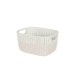 Simplify 2-TONE Decorative Medium Storage Basket In Ivory. Fixed Price $29.17.