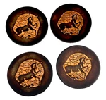 Leather Unicorn Coasters Set Of 4 Drink Cup Fantasy Magical. Fixed Price $10.00.