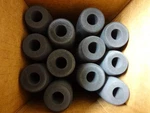 Bulk Lot Rod Building Wrapping Black Foam Grips 12" Long 5/8" Id 1.50". Fixed Price $10.00.
