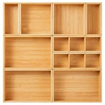 Fabsome Drawer Organizer, Set Of 9 Bamboo Wood Kitchen Makeup Desk Junk Tea D.... Fixed Price $52.24.