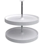 Rev-a-shelf 24'' Lazy Susan Full-circle Polymer Two-shelf, White, 2062-24-11-1. Fixed Price $71.99.
