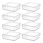 Clear Plastic Storage Bins, Home Bathroom Laundry Freezer Refrigerator Pant. Fixed Price $85.48.