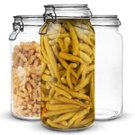 Set Of 3 Glass Mason 64 Ounces With Airtight Lid Large Jars Stainles.... Fixed Price $40.86.