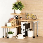 Bamboo Countertop Shelf Storage Spice Rack, 3 Tier Desktop Shelves Space Savi.... Fixed Price $45.38.