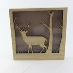 Northlight Two Deer And Trees Cut-out With Led Lighted Stars. Fixed Price $17.99.