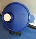Tupperware Crystalwave Blue White Microwave Vented Replacement Lid 2648B-1. Fixed Price $6.25.