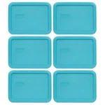 Pyrex 7210-PC Surf Blue Rectangular Food Storage Replacement Lid Cover (6-PACK). Fixed Price $18.99.