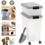 3PCS Airtight Dog Food Storage Container Combo With Scoop For Cat Bird New. Fixed Price $28.98.