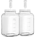 2 Pack Large Fermentation Jars, 1.5 Gallon Glass With 100% Airtight Lid .... Fixed Price $56.37.