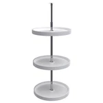 Rev-a-shelf 18'' Lazy Susan Full-circle Polymer 3-SHELF, White, 6013-18-11-526. Fixed Price $102.99.