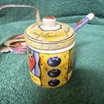 Joie De Vivre - Jam Jelly Jar Complete With Lid & Spoon New. Fixed Price $9.99.