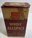 Vintage Ann Page A&p Tea Whole Allspice Collectible Box Kitchen Cook. Fixed Price $9.00.