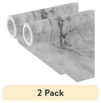 (2 Pack) Easyliner Adhesive Shelf Liner, Gray Marble, 20 In. X 15 Ft. Roll. Fixed Price $19.41.