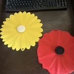 Set Of 2 Large Charles Viacon Silicone Lid Pot Covers 10 Inches. Fixed Price $25.99.