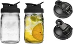 2 Pack Wide Flip Cap Mason Lids For Jars - Mouth, Black. Fixed Price $16.99.