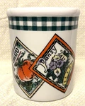 Cordon Bleu Bia Utensil Jar*ceramic*seeds Motif*kitchen*art Pencils*brushes*ec!. Fixed Price $12.99.