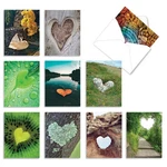 The Best Company - 10 Blank Heart Note Cards Boxed (4 5.12 Inch) All.... Fixed Price $19.16.