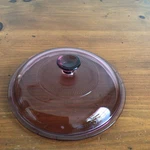 Vintage Corningware Pyrex Vision V1.5C Cranberry Glass Lid Only. Fixed Price $10.00.