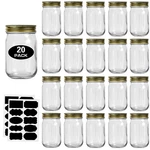 Glass Jars With Lids Regular Mouth 20 Pack -mason For Gold. Fixed Price $41.55.