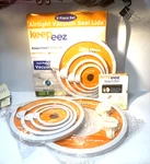 Keepeez Universal Vacuum Airtight Lids Seals Food Saver Set Of 9 New Sealed. Fixed Price $29.00.