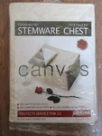 Canvas Quilted Stemware Chest By Richards Beige/ivory/off White Nip. Fixed Price $20.00.