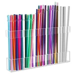 Malldii 9.5 Large Acrylic Straw Holder For Cabinet Door - Transparent. Fixed Price $20.41.