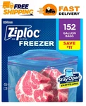 Ziploc Stay Open Design Gallon Freezer Bags, 152 Ct. Shipping. Fixed Price $23.65.