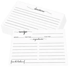 4X6 Recipe Cards Rustic White - From The Kitchen Of 100 Pack Double Sided Rec.... Fixed Price $20.66.
