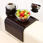 Aisongdong Couch Cup Holder Tray - In Arm 12" X 7" 4.3", Walnut. Fixed Price $40.24.