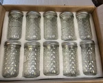 Verones Mason Jars 12 Oz Canning Jelly With Regular Lids Ideal For Jam. Fixed Price $39.41.